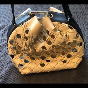 3.1 Phillip Lim Quill Cutout Leather Bucket Bag